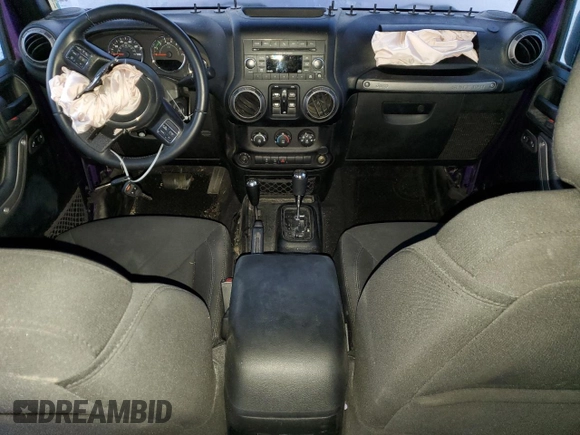 2018 Jeep Wrangler JK Unlimited Sport S with VIN 1C4BJWDG2JL837817, listed as a Copart auction lot 71153094 with 74,396 mi miles and Salvage Title. Bid and sale history available at carsss.com. Image 8.
