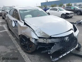 2021 Lexus IS with VIN JTHAA1D2XM5111407, listed as a IAAI auction lot 41510167 with 63,305 mi miles. Bid and sale history available at carsss.com. Image 6.