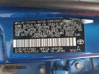 2015 Toyota Prius One z VIN JTDKDTB38F1101960, wystawiony jako Copart lot #56105945 z przebiegiem 165 259 mil mil oraz Szkoda całkowita • Salvage title. Historia ofert i sprzedaży dostępna na DreamBid. Obrazek 13.