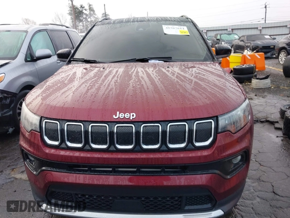 2022 Jeep Compass High Altitude with VIN 3C4NJDCB6NT170350, listed as a IAAI auction lot 41567614 with 60,000 mi miles and . Bid and sale history available at carsss.com. Image 12.