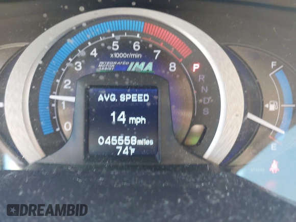 2010 Honda Insight EX with VIN JHMZE2H71AS021062, listed as a IAAI auction lot 41857350 with 45,558 mi miles and . Bid and sale history available at carsss.com. Image 16.