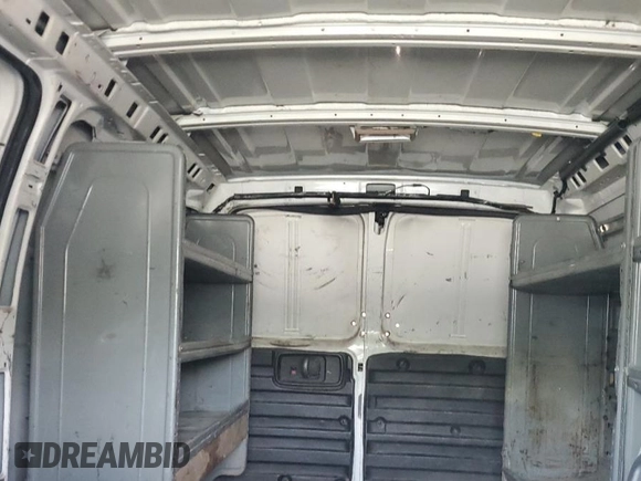 2013 Chevrolet Express Cargo with VIN 1GCWGFBA4D1110306, listed as a Copart auction lot 54005335 with 300,748 mi miles and Salvage title. Bid and sale history available at DreamBid. Image 10.