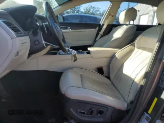 2018 Genesis G80 3.8L with VIN KMHGN4JE7JU249418, listed as a Copart auction lot 76242584 with 86,971 mi miles and Salvage Title. Bid and sale history available at carsss.com. Image 7.