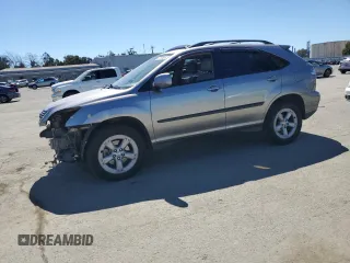 2005 Lexus RX 330 with VIN JTJGA31U450058907, listed as a Copart auction lot 50158695 with 187,613 mi miles and Salvage Title. Bid and sale history available at carsss.com. Image 1.