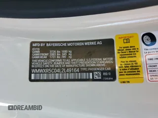 2020 MINI Hardtop Cooper S z VIN WMWXR5C04L2L49164, wystawiony jako Copart lot #45523025 z przebiegiem 43 108 mil mil oraz Szkoda całkowita • Salvage title. Historia ofert i sprzedaży dostępna na DreamBid. Obrazek 14.
