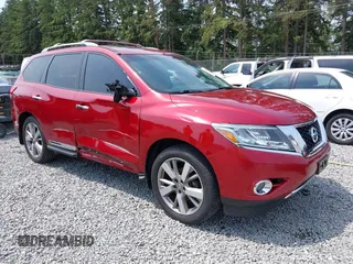 2014 Nissan Pathfinder SV with VIN 5N1AR2MM3EC726858, listed as a IAAI auction lot 42520896 with 164,256 mi miles and . Bid and sale history available at DreamBid. Image 1.