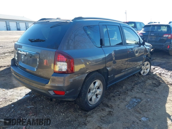 2017 Jeep Compass Sport with VIN 1C4NJCBB6HD132168, listed as a IAAI auction lot 41427644 with 97,000 mi miles and . Bid and sale history available at carsss.com. Image 4.