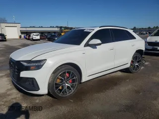 2019 Audi Q8 Prestige with VIN WA1FVAF13KD047532, listed as a Copart auction lot 48422995 with 0 mi miles and Salvage Title. Bid and sale history available at carsss.com. Image 1.