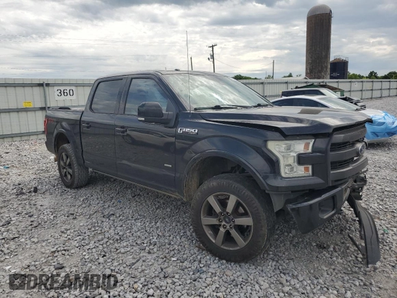 2015 Ford F-150 XLT with VIN 1FTEW1EG6FFC85437, listed as a Copart auction lot 55985855 with 168,363 mi miles and Salvage title. Bid and sale history available at DreamBid. Image 4.