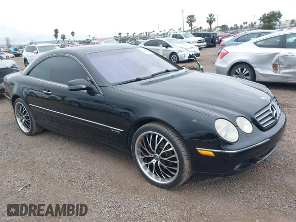 2002 Mercedes-Benz CL with VIN WDBPJ78J52A025991, listed as a IAAI auction lot 42067195 with 47,883 mi miles. Bid and sale history available at carsss.com. Image 1.