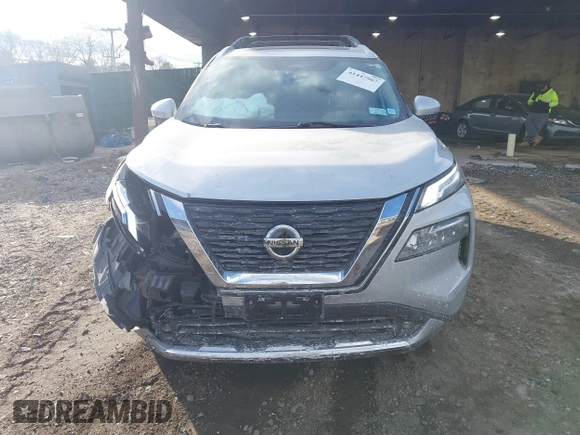 2021 Nissan Rogue Platinum with VIN JN8AT3DD4MW304899, listed as a IAAI auction lot 41447967 with 75,541 mi miles. Bid and sale history available at carsss.com. Image 6.