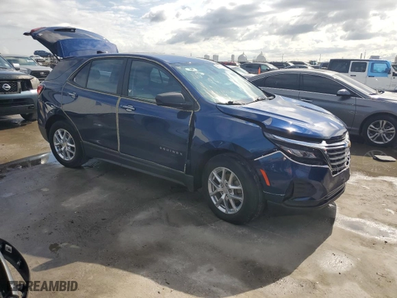 2022 Chevrolet Equinox LS with VIN 3GNAXHEV5NS206246, listed as a Copart auction lot 45884535 with 97,352 mi miles and Salvage Title. Bid and sale history available at carsss.com. Image 4.