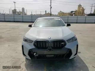 2024 BMW X6 M60i with VIN 5UX43EX05R9T22264, listed as a Copart auction lot 58772594 with 12,866 mi miles and Salvage Title. Bid and sale history available at carsss.com. Image 12.