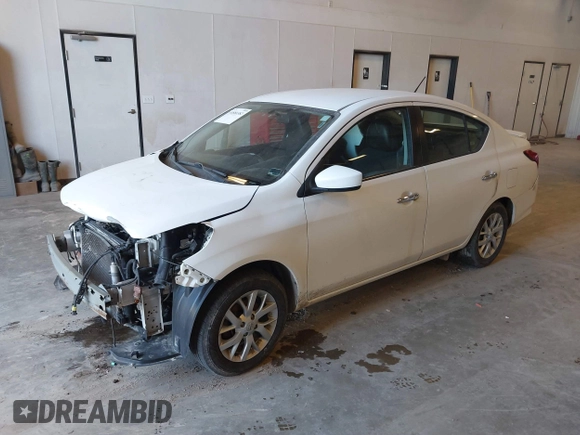 2018 Nissan Versa SV with VIN 3N1CN7AP0JL857140, listed as a IAAI auction lot 41886582 with 155,227 mi miles. Bid and sale history available at carsss.com. Image 2.