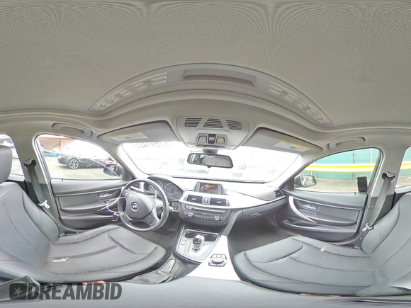 2015 BMW 3 Series 320i xDrive with VIN WBA3C3G58FNS73929, listed as a Copart auction lot 57591425 with 83,654 mi miles and Salvage title. Bid and sale history available at DreamBid. Image 14.