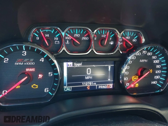 2016 Chevrolet Silverado 1500 LTZ with VIN 3GCUKSEC3GG367670, listed as a IAAI auction lot 41664989 with 112,781 mi miles. Bid and sale history available at carsss.com. Image 7.