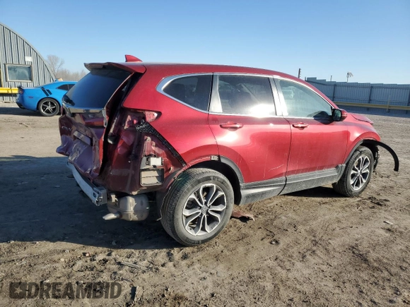 2022 Honda CR-V EX with VIN 7FARW2H53NE033248, listed as a Copart auction lot 89315105 with 102,029 mi miles and Salvage Title. Bid and sale history available at carsss.com. Image 3.