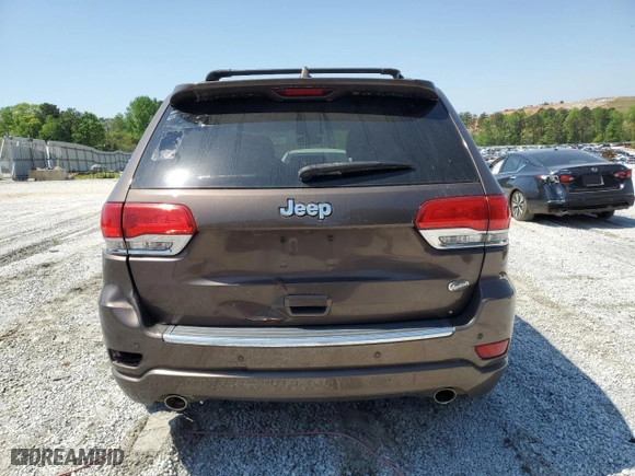 2017 Jeep Grand Cherokee Overland with VIN 1C4RJECG1HC868559, listed as a Copart auction lot 52569595 with 168,226 mi miles and Clean Title. Bid and sale history available at carsss.com. Image 6.