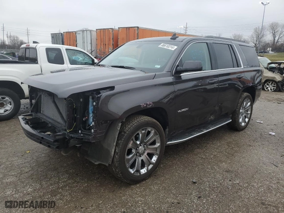 2017 GMC Yukon SLE with VIN 1GKS2AKC3HR143827, listed as a Copart auction lot 86610314 with 95,340 mi miles and Salvage Title. Bid and sale history available at carsss.com. Image 1.