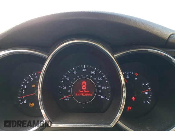 2012 Kia Optima EX with VIN 5XXGN4A78CG089984, listed as a Copart auction lot 46118675 with 122,598 mi miles and Salvage Title. Bid and sale history available at DreamBid. Image 9.