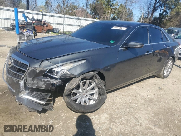 2014 Cadillac CTS AWD with VIN 1G6AW5SX3E0127216, listed as a Copart auction lot 50240125 with 93,353 mi miles and Salvage title. Bid and sale history available at DreamBid. Image 1.