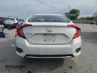 2019 Honda Civic LX with VIN 2HGFC2F6XKH606222, listed as a Copart auction lot 53129505 with 68,629 mi miles and Salvage Title. Bid and sale history available at DreamBid. Image 6.