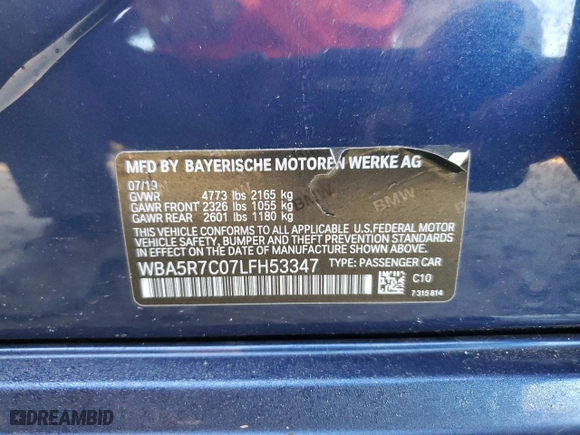 2020 BMW 3 Series 330i xDrive with VIN WBA5R7C07LFH53347, listed as a Copart auction lot 89075045 with 59,030 mi miles and Salvage Title. Bid and sale history available at carsss.com. Image 14.