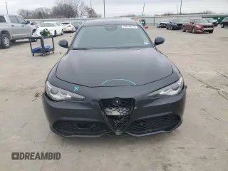 2018 Alfa Romeo Giulia Ti Sport with VIN ZARFAEENXJ7565945, listed as a Copart auction lot 39876673 with 96,810 mi miles. Bid and sale history available at carsss.com. Image 5.