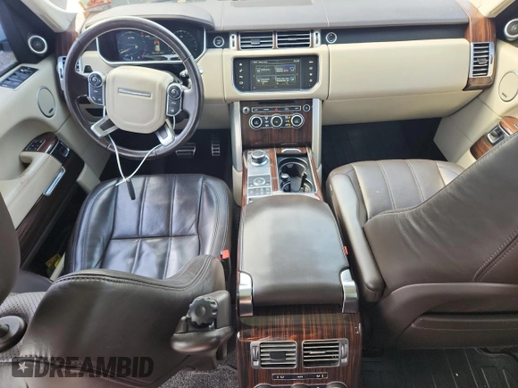 2016 Land Rover Range Rover Supercharged with VIN SALGS2EF3GA317124, listed as a Copart auction lot 62373365 with 79,810 mi miles and Salvage title. Bid and sale history available at DreamBid. Image 8.