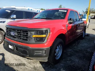 2024 Ford F-150 XL z VIN 1FTEX1KP9RKD91507, wystawiony jako Copart lot #88475295 z przebiegiem 995 mil mil oraz Szkoda całkowita • Salvage title. Historia ofert i sprzedaży dostępna na DreamBid. Obrazek 1.