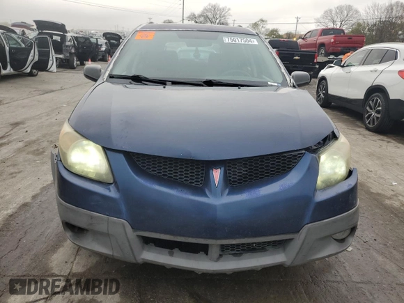 2003 Pontiac Vibe GT z VIN 5Y2SN62L83Z419265, wystawiony jako Copart lot #75017504 z przebiegiem 294 423 mil mil oraz Szkoda całkowita • Salvage title. Historia ofert i sprzedaży dostępna na DreamBid. Obrazek 5.