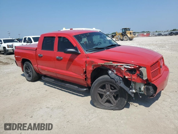 2007 Dodge Dakota SLT with VIN 1D7HW48KX7S137451, listed as a Copart auction lot 65422694 with 111,820 mi miles and Clean Title. Bid and sale history available at carsss.com. Image 4.