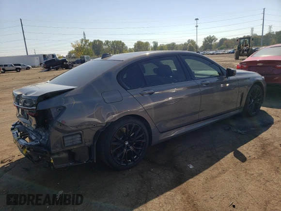 2020 BMW 7 Series 740i xDrive with VIN WBA7T4C03LCD02216, listed as a Copart auction lot 70329143 with 22,696 mi miles. Bid and sale history available at carsss.com. Image 3.
