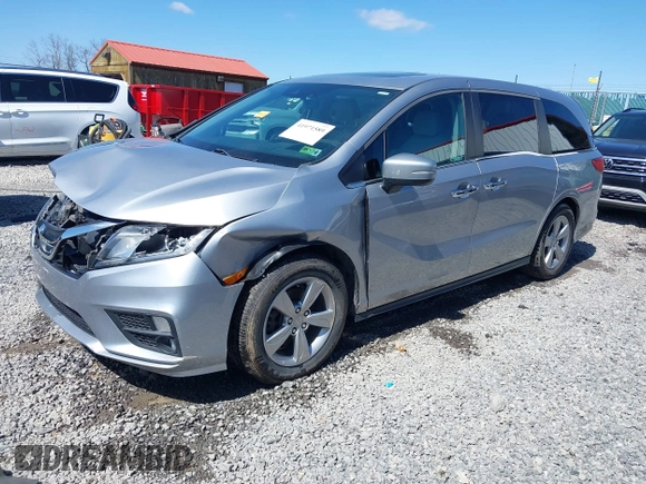 2018 Honda Odyssey EX-L with VIN 5FNRL6H75JB092633, listed as a IAAI auction lot 41971589 with 103,099 mi miles and . Bid and sale history available at DreamBid. Image 21.