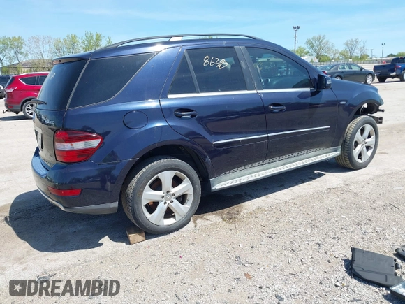2011 Mercedes-Benz M 350 with VIN 4JGBB2FB7BA625446, listed as a IAAI auction lot 42238638 with Not Provided miles and . Bid and sale history available at DreamBid. Image 4.