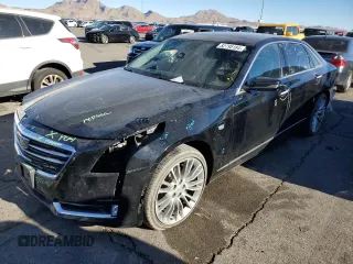 2017 Cadillac CT6 Premium Luxury AWD with VIN 1G6KH5R64HU182458, listed as a Copart auction lot 82795184 with 99,444 mi miles and Salvage title. Bid and sale history available at DreamBid. Image 1.