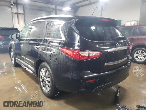 2015 Infiniti QX60 with VIN 5N1AL0MM9FC552706, listed as a Copart auction lot 45138455 with 75,542 mi miles and Salvage Title. Bid and sale history available at carsss.com. Image 2.