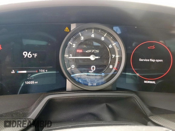 2023 Porsche 911 Carrera S with VIN WP0CB2A99PS247161, listed as a Copart auction lot 63862335 with 13,025 mi miles and Salvage title. Bid and sale history available at DreamBid. Image 9.