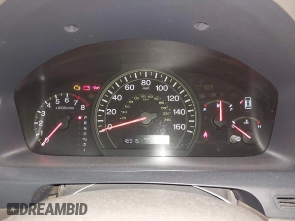 2005 Honda Accord EX with VIN 1HGCM56735A098365, listed as a IAAI auction lot 41916153 with 169,151 mi miles and . Bid and sale history available at DreamBid. Image 7.