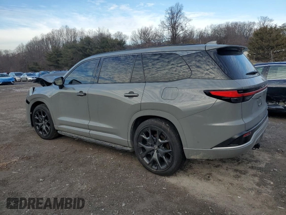 2024 Lexus TX 500h F Sport Premium z VIN 5TDABAB64RS005119, wystawiony jako Copart lot #43784535 z przebiegiem 13 688 mil mil oraz Szkoda całkowita • Salvage title. Historia ofert i sprzedaży dostępna na DreamBid. Obrazek 2.