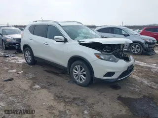 2016 Nissan Rogue S with VIN 5N1AT2MV4GC917962, listed as a IAAI auction lot 41606001 with 161,691 mi miles. Bid and sale history available at carsss.com. Image 1.