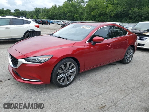 2019 Mazda 6 Grand Touring Reserve with VIN JM1GL1WY0K1501718, listed as a Copart auction lot 64240123 with 70,306 mi miles and . Bid and sale history available at DreamBid. Image 1.
