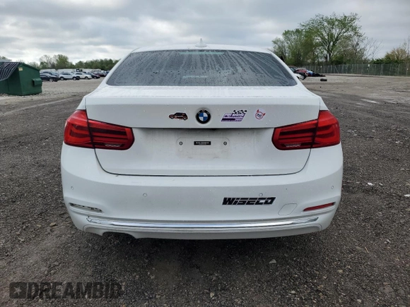 2017 BMW 3 Series 330i xDrive with VIN WBA8D9C3XHA004934, listed as a Copart auction lot 55471215 with 91,825 mi miles and Salvage title. Bid and sale history available at DreamBid. Image 6.