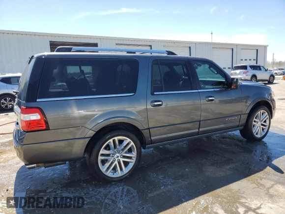2015 Ford Expedition EL Platinum with VIN 1FMJK1LTXFEF24757, listed as a Copart auction lot 49492355 with 214,640 mi miles and Salvage Title. Bid and sale history available at carsss.com. Image 3.
