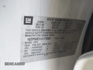 2018 GMC Canyon 4WD Denali z VIN 1GTP6EE11J1178961, wystawiony jako IAAI lot #42499884 z przebiegiem 71 309 mil mil oraz . Historia ofert i sprzedaży dostępna na DreamBid. Obrazek 9.