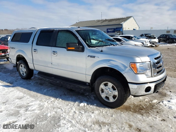 2010 Ford F-150 XL with VIN 1FTFW1EV3AFC34702, listed as a Copart auction lot 45948365 with 218,170 mi miles and Salvage Title. Bid and sale history available at carsss.com. Image 4.