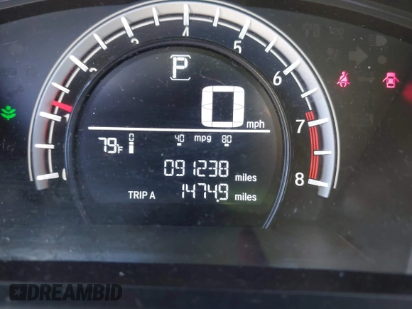 2018 Honda CR-V LX with VIN 5J6RW5H30JL001323, listed as a IAAI auction lot 42054162 with 91,238 mi miles. Bid and sale history available at carsss.com. Image 15.