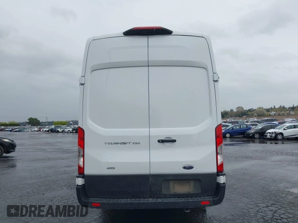 2023 Ford Transit Cargo with VIN 1FTBR3U89PKA09391, listed as a IAAI auction lot 41993662 with 36,147 mi miles and . Bid and sale history available at DreamBid. Image 16.