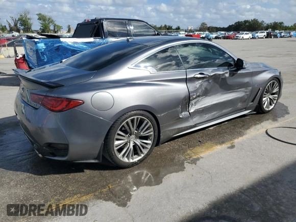 2018 Infiniti Q60 Sport with VIN JN1EV7EK8JM342142, listed as a Copart auction lot 78714604 with 100,381 mi miles and Non Repairable. Bid and sale history available at DreamBid. Image 3.