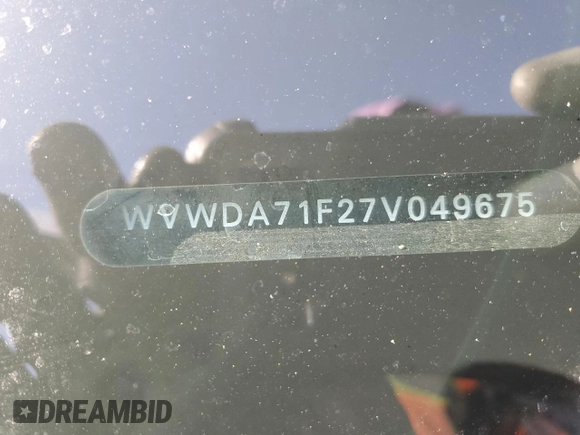 2007 Volkswagen Eos 2.0T with VIN WVWDA71F27V049675, listed as a Copart auction lot 49322735 with 106,678 mi miles and Salvage Title. Bid and sale history available at DreamBid. Image 12.